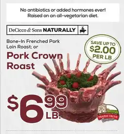 DeCicco & Sons Pork Crown Roast offer