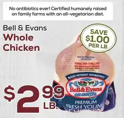DeCicco & Sons Bell & Evans Whole Chicken offer