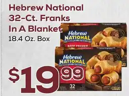DeCicco & Sons Hebrew National 32-Ct. Franks In A Blanket offer