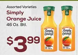 DeCicco & Sons Simply Orange Juice offer
