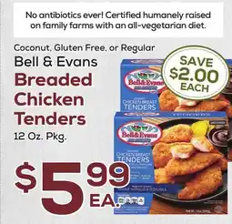 DeCicco & Sons Bell & Evans Breaded Chicken Tenders offer