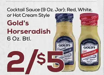 DeCicco & Sons Gold's Horseradish, 6 Oz. Btl offer