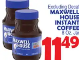Bravo Supermarkets MAXWELL HOUSE INSTANT COFFEE offer