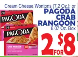 Bravo Supermarkets PAGODA CRAB RANGOON 6.07 Oz. Box offer