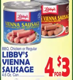 Bravo Supermarkets LIBBY'S VIENNA SAUSAGE offer