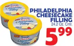 Bravo Supermarkets PHILADELPHIA CHEESECAKE FILLING offer