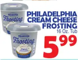 Bravo Supermarkets PHILADELPHIA CREAM CHEESE FROSTING offer