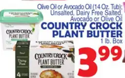 Bravo Supermarkets COUNTRY CROCK PLANT BUTTER, 1 lb. Box offer