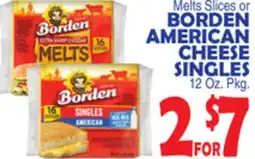 Bravo Supermarkets BORDEN AMERICAN CHEESE SINGLES offer