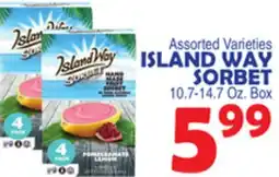 Bravo Supermarkets ISLAND WAY SORBET offer