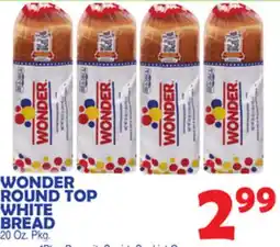 Bravo Supermarkets WONDER ROUND TOP WHITE BREAD offer