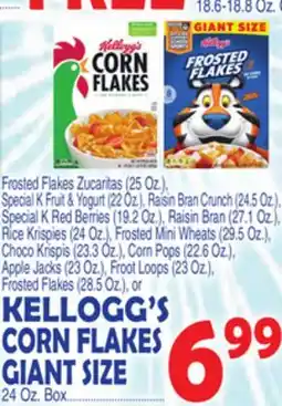 Bravo Supermarkets KELLOGG'S CORN FLAKES GIANT SIZE offer