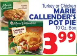 Bravo Supermarkets MARIE CALLENDER'S POT PIE offer