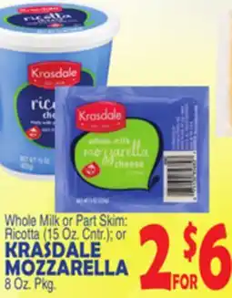 Bravo Supermarkets KRASDALE MOZZARELLA offer