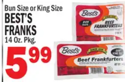 Bravo Supermarkets BEST'S FRANKS offer