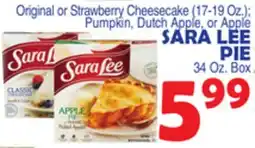 Bravo Supermarkets SARA LEE PIE offer