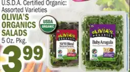 Bravo Supermarkets OLIVIA'S ORGANICS SALADS offer