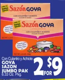 Bravo Supermarkets GOYA SAZON JUMBO PAK offer