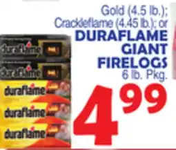Bravo Supermarkets DURAFLAME GIANT FIRELOGS 6 lb. Pkg offer