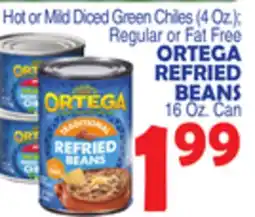 Bravo Supermarkets ORTEGA REFRIED BEANS offer
