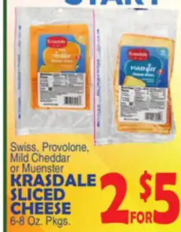 Bravo Supermarkets KRASDALE SLICED CHEESE offer