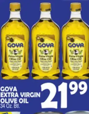 Bravo Supermarkets GOYA EXTRA VIRGIN OLIVE OIL offer