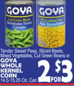 Bravo Supermarkets GOYA WHOLE KERNEL CORN offer