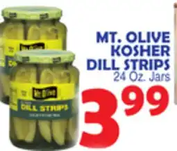 Bravo Supermarkets MT. OLIVE KOSHER DILL STRIPS offer