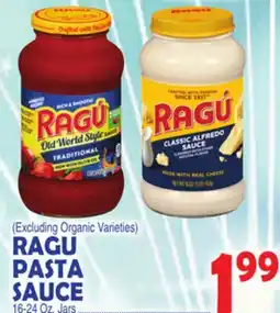 Bravo Supermarkets RAGU PASTA SAUCE 16-24 Oz. Jars offer