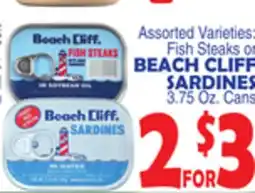 Bravo Supermarkets BEACH CLIFF SARDINES offer