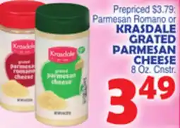 Bravo Supermarkets KRASDALE GRATED PARMESAN CHEESE offer