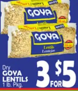 Bravo Supermarkets GOYA LENTILS offer