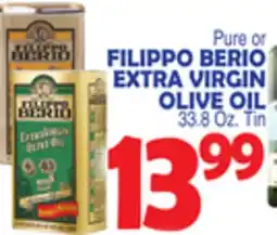 Bravo Supermarkets FILIPPO BERIO EXTRA VIRGIN OLIVE OIL offer
