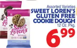 Bravo Supermarkets SWEET LOREN'S GLUTEN FREE COOKIE DOUGH offer
