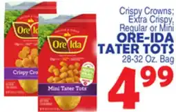 Bravo Supermarkets ORE-IDA TATER TOTS offer