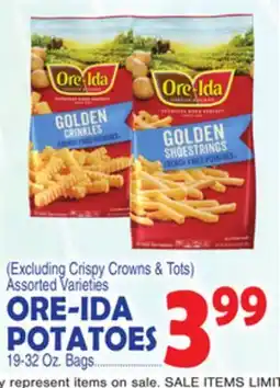 Bravo Supermarkets ORE-IDA POTATOES offer