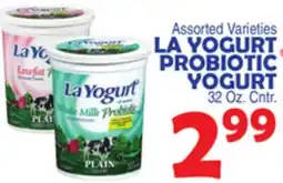 Bravo Supermarkets LA YOGURT PROBIOTIC YOGURT offer