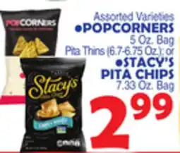 Bravo Supermarkets POPCORNERS 5 Oz. Bag offer