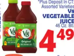 Bravo Supermarkets V8 VEGETABLE JUICE offer