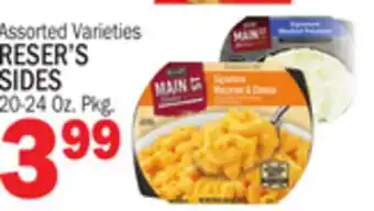 Bravo Supermarkets RESER'S SIDES offer