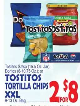 Bravo Supermarkets TOSTITOS TORTILLA CHIPS XXL 9-13 Oz. Bag offer