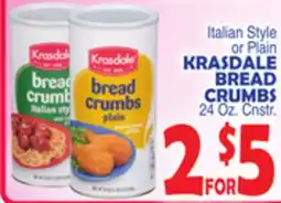 Bravo Supermarkets KRASDALE BREAD CRUMBS offer