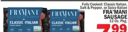Bravo Supermarkets FRA' MANI SAUSAGE offer