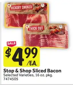 Stop&Shop Stop & Shop Sliced Bacon offer