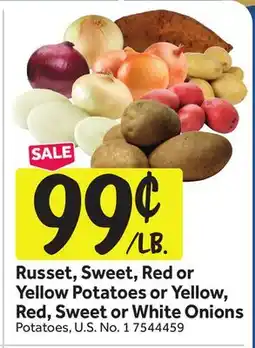 Stop&Shop Russet, Sweet, Red or Yellow Potatoes or Yellow, Red, Sweet or White Onions offer