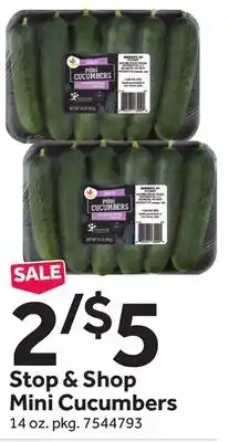 Stop&Shop Stop & Shop Mini Cucumbers offer