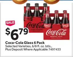 Stop&Shop Coca-Cola Glass 6 Pack offer