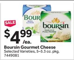 Stop&Shop Boursin Gourmet Cheese offer
