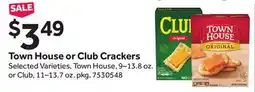Stop&Shop Town House or Club Crackers offer