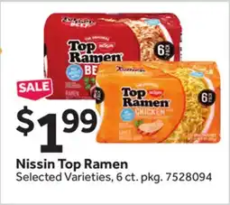 Stop&Shop Nissin Top Ramen offer